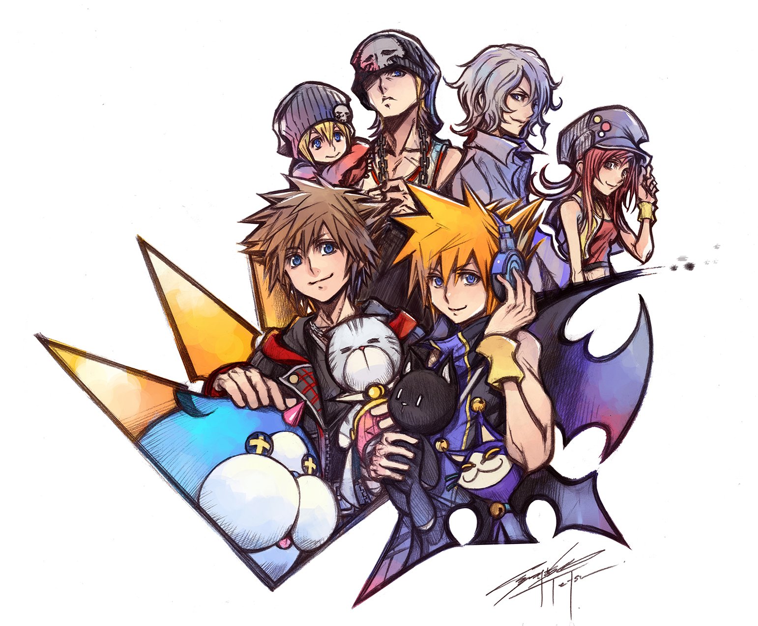 Nomura shares special illustration to celebrate the release of TWEWY